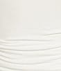 GB Knit Ruched Long Sleeve Square Neck Tee - Image 4