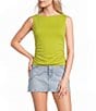 GB Knit Side Ruched Tank - Image 1
