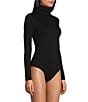 Color:Black - Image 2 - Knit Turtleneck Bodysuit