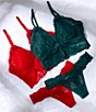 Color:Racing Red - Image 3 - Juniors Lace Thong