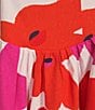 GB Large Floral Printed Linen Blend Drop Waist Mini Dress, Color:Pink Multi - Image 3