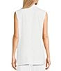 Color:White - Image 2 - Linen Blazer Vest