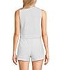GB Coordinating Linen Blend Vest, Color:White - Image 2