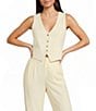 GB Coordinating Linen Blend Vest - Image 5