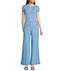 GB Linen Blend Wide Leg Pants - Image 3