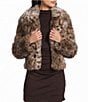 GB Lisa Leopard Printed Faux Fur Coat - Image 1
