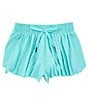 GB Little Girls 2T-6X Active Mid-Rise Flippy Shorts, Color:Aqua Sky - Image 1