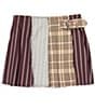 Color:Multi Plaid - Image 1 - Little Girls 2T-6X Asymmetrical Plaid Skirt