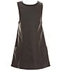 Color:Black - Image 1 - Little Girls 2T-6X Coated Dress