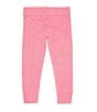 Color:Pink - Image 2 - Little Girls 2T-6X Cozy Knit Jogger Pants