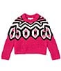 Color:Fuschia - Image 1 - Little Girls 2T-6X Entarga Sweater