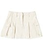 Color:Natural - Image 1 - Little Girls 2T-6X Low Rise Cargo Skirt