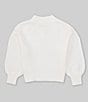 Color:Ivory - Image 2 - Little Girls 2T-6X Mock Neck Sweater