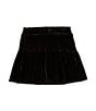 GB Little Girls 2T-6X Plaid Smocked Waist Skirt, Color:Black - Image 1