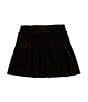 GB Little Girls 2T-6X Plaid Smocked Waist Skirt, Color:Black - Image 2