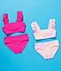 GB Little Girls 2T-6X Scrunch Bungee Strap 2-Piece Swimsuit, Color:Party Favor Pink - Image 3