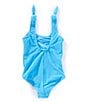 GB Little Girls Scrunch Tie Strap One-Piece Swimsuit