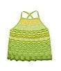 Color:Multi Green - Image 1 - Little Girls 2T-6X Sleeveless Crochet Tank