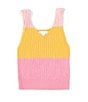 Color:Pink Multi - Image 1 - Little Girls 2T-6X Sleeveless Stripe Sweater Tank