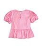 GB Little Girls Multi-Striped Bubble Top, Color:Pink Multi - Image 2