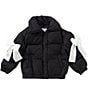 GB Little Girls Bow Detail Puffer Jacket - Image 2
