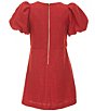 GB Little Girls Bow Front Mini Dress - Image 2