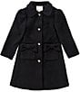 GB Little Girls Bow Pocket Coat - Image 1