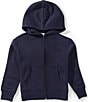 GB Little Girls Essential Quarter Zip Long Sleeve Pullover - Image 1