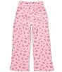 GB Little Girls Rosebud Pattern Pants, Color:Soft Petal Pink - Image 2