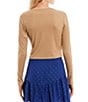 Color:Taupe - Image 2 - Long Sleeve Button Front Knit Top