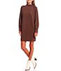 Color:Bark - Image 1 - Long Sleeve Sweater Dress