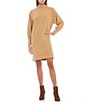 Color:Camel - Image 1 - Long Sleeve Sweater Dress