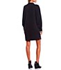 Color:Black - Image 2 - Long Sleeve Sweater Dress