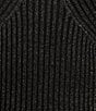 Color:Silver - Image 6 - Lurex Sweater Knit Long Sleeve Bodysuit