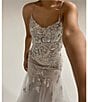 GB Mermaid Beaded Applique Lace Back Gown - Image 5