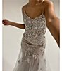 GB Mermaid Beaded Applique Lace Back Gown - Image 6