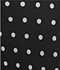 GB Mesh Ruffle Hem Polka Dot Mini Skirt, Color:Black White - Image 4