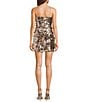 GB Mixed Sequin Mini Dress, Color:Gold - Image 2