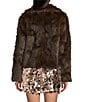 GB Two Tone Notch Collar Faux Fur Coat - Image 2