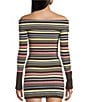 GB Off-The-Shoulder Striped Coordinating Sweater - Image 2