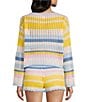 GB Off The Shoulder Striped Sweater - Image 2