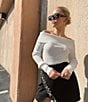 GB Off-The-Shoulder Sweater, Color:Ivory - Image 5
