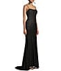 Color:Black/Silver - Image 3 - Ombre Sparkle Jersey Slip Dress