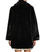GB Oversized Faux Fur Coat, Color:Black - Image 2