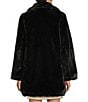 GB Oversized Faux Fur Coat, Color:Black - Image 2