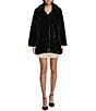 GB Oversized Faux Fur Coat, Color:Black - Image 4