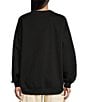 Color:Black - Image 2 - Oversized Fleece Sweatshirt