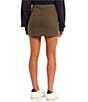 Color:Olive Ivory - Image 2 - Pinstripe Mini Skirt