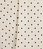 GB Pleated Linen Blend Dot Print Coordinating Shorts - Image 4