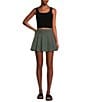 GB Mid Rise Pleated Tennis Skirt, Color:Forest - Image 3